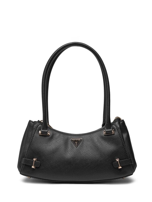 GUESS ROSALBA Schultertasche mit Saffiano-Print SCHWARZ - Damentaschen