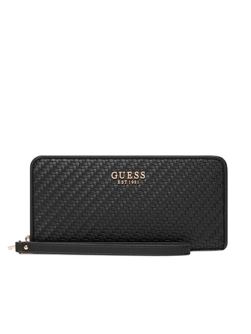 GUESS MIREMA Große gewebte Brieftasche SCHWARZ - Brieftaschen Damen