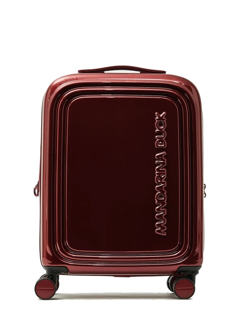 MANDARINA DUCK LOGODUCK+ METAL Erweiterbarer Handgepäck-Trolley rotes Metall - Handgepäck