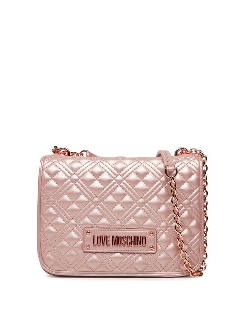 LOVE MOSCHINO BOLD LOVE Umhängetasche mit Kettengriffen Pulver - Damentaschen