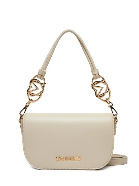 LOVE MOSCHINO JEWEL Umhängetasche mit Schultergurt Elfenbein - Damentaschen