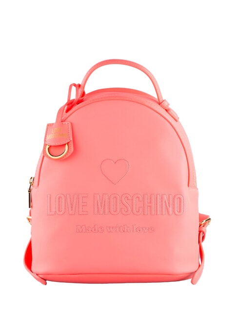 LOVE MOSCHINO SWEET STUDS Rucksack mit gesticktem Logo Koralle - Damentaschen
