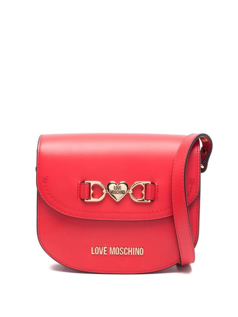LOVE MOSCHINO LOVE CHAIN Mini-Umhängetasche rot - Damentaschen