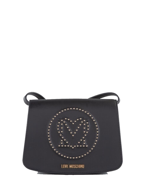 LOVE MOSCHINO LITTLE STUDS Kleine Umhängetasche mit Nieten Schwarz - Damentaschen