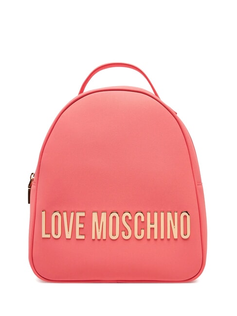 LOVE MOSCHINO LETTERING Rucksack Koralle - Damentaschen