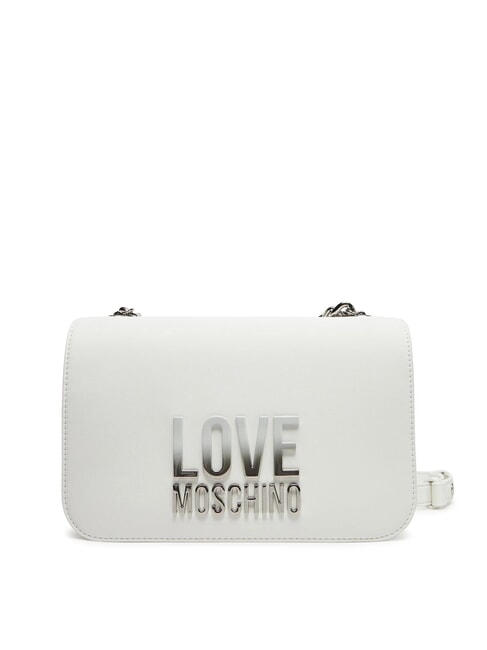 LOVE MOSCHINO LETTERING BICOLOR Umhängetasche Weiß - Damentaschen