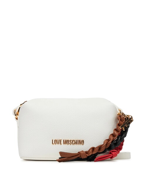 LOVE MOSCHINO LEGACY Kameratasche mit Anhängern Weiß - Damentaschen