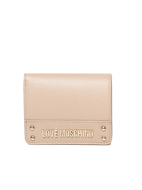 LOVE MOSCHINO LETTERING LOGO Mini-Geldbörse Sand - Brieftaschen Damen