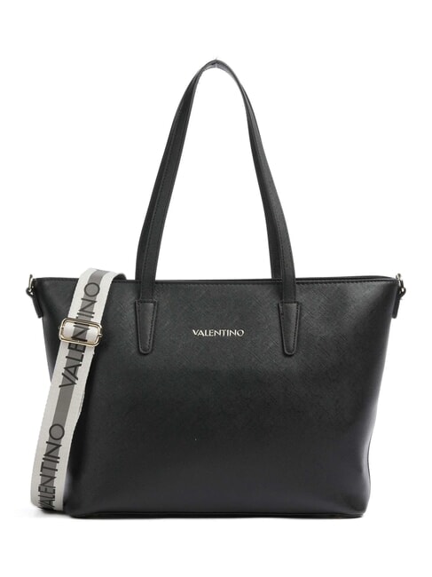 MARIO VALENTINO ZERO RE Shopping Bag mit Logo-Schultergurt Schwarz - Damentaschen