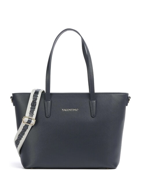 MARIO VALENTINO ZERO RE Shopping Bag mit Logo-Schultergurt Mitternachtsblau - Damentaschen