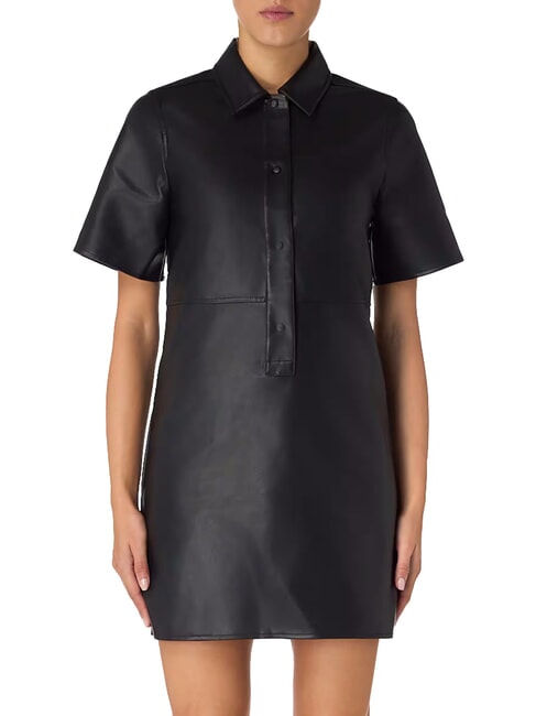 CALVIN KLEIN CK JEANS Kurzes Hemdblusenkleid mit Knöpfen ck schwarz - Damenkleider