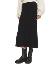 CALVIN KLEIN CK Gerippter ausgestellter Midirock - Damenr&ouml;cke