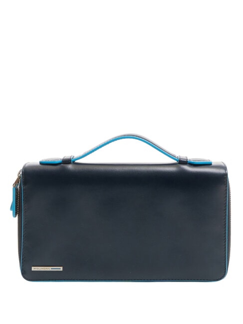 PIQUADRO BLUE SQUARE Dokumentenhalter aus Leder Blau - Reisezubehör