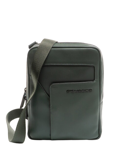 PIQUADRO W119 iPad-Tasche aus Leder GRÜN - Umhängetaschen Herren