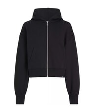 CALVIN KLEIN CK JEANS Kurzes Sweatshirt mit durchgehendem Rei&szlig;verschluss und Kapuze - Sweatshirts Damen