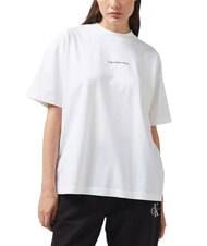 CALVIN KLEIN CK JEANS Relaxed Fit Kurzarm-T-Shirt mit Print - T-Shirts und Tops f&uuml;r Damen