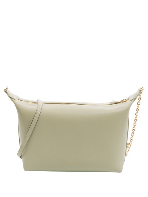 FURLA NUVOLA Mini-Schultertasche aus Leder heller Salbei - Damentaschen