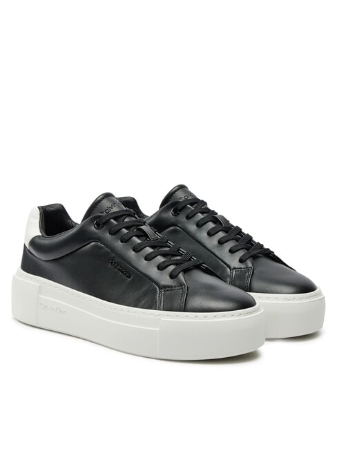 CALVIN KLEIN CK Leder-Sneakers ck schwarz - Damenschuhe