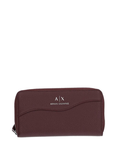 ARMANI EXCHANGE A|X Großes Portemonnaie mit Reißverschluss Rille - Brieftaschen Damen