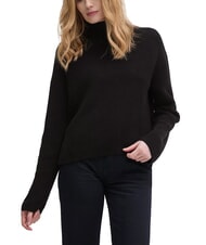 CALVIN KLEIN CK JEANS Rollkragenpullover aus Baumwolle mit entspannter Passform - Damenpullover