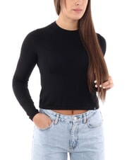CALVIN KLEIN CK JEANS Kurzer Pullover mit Rundhalsausschnitt - Damenpullover