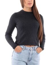 CALVIN KLEIN CK JEANS Kurzer Pullover mit Rundhalsausschnitt - Damenpullover