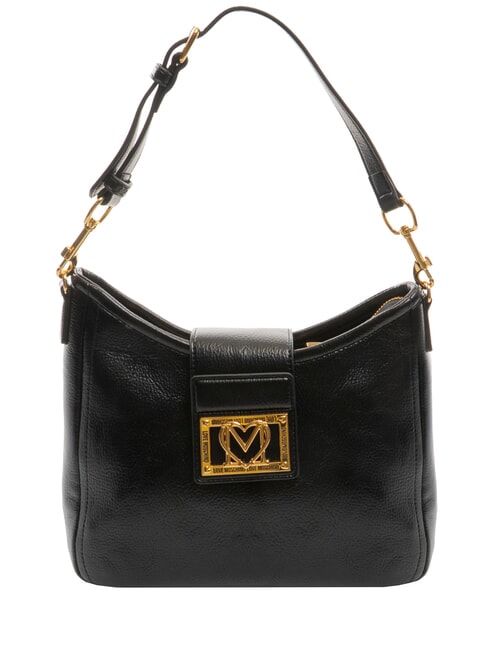 LOVE MOSCHINO LOCKED IN GOLD Umhängetasche, mit Schultergurt Schwarz - Damentaschen