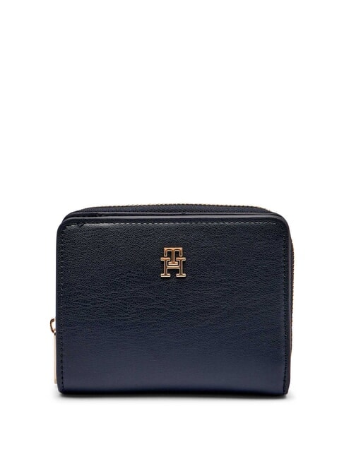 TOMMY HILFIGER TH ICON Kleine Geldbörse spaceblau/schwarz - Brieftaschen Damen