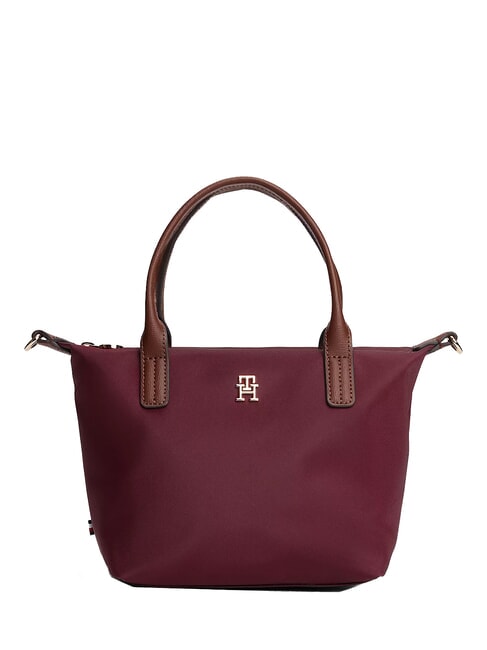 TOMMY HILFIGER POPETTE Handtasche mit Schultergurt tiefes Rouge - Damentaschen
