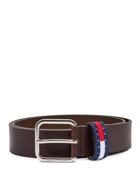 TOMMY HILFIGER TJM RYAN Ledergürtel dunkelbraun - Gürtel