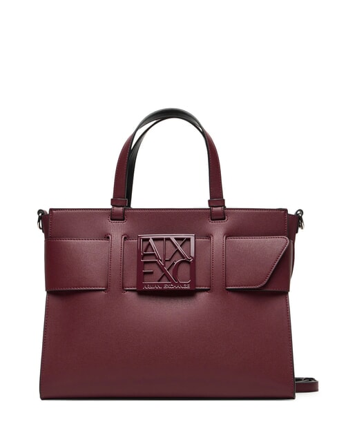 ARMANI EXCHANGE A|X BUCKLE Handshopper, mit Schultergurt Rille - Damentaschen