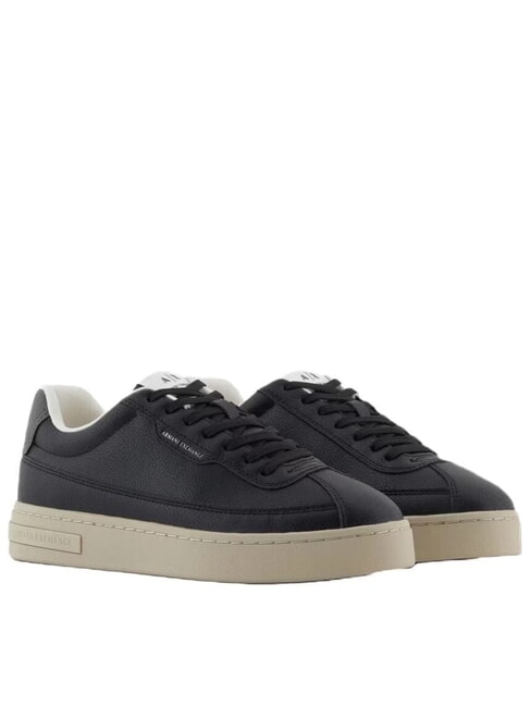 ARMANI EXCHANGE LONDON MINI-TUMBLED Turnschuhe Schwarz - Herrenschuhe