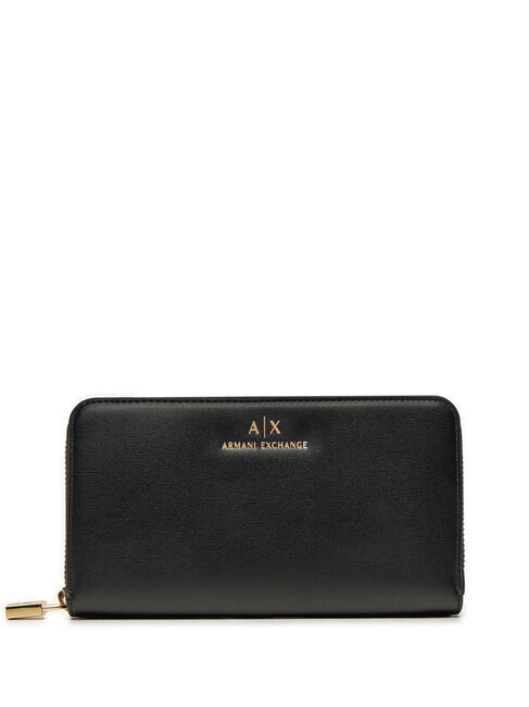 ARMANI EXCHANGE A|X  Geldbörse mit Rundum-Reißverschluss Schwarz - Brieftaschen Damen