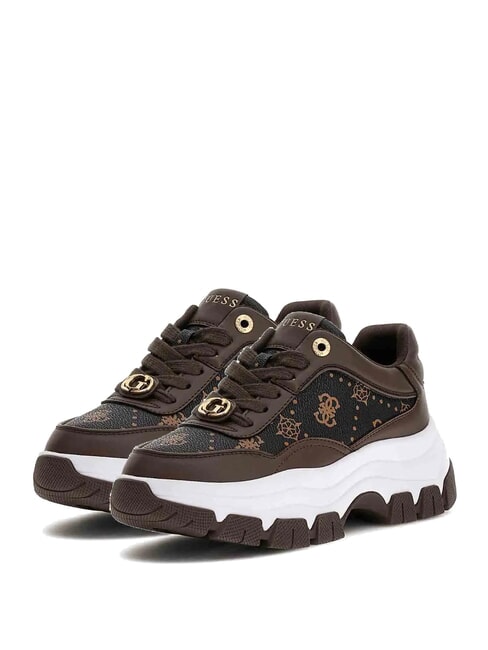 GUESS BERRETT2 Klobige Turnschuhe braun - Damenschuhe