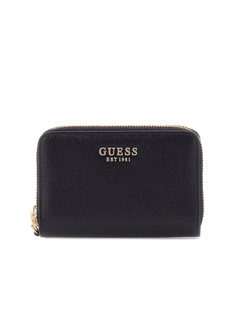 GUESS AMORETTE Mittelgroße Geldbörse mit 2 Reißverschlüssen SCHWARZ - Brieftaschen Damen