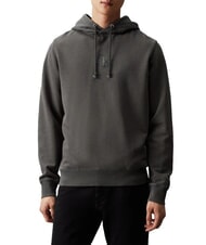 CALVIN KLEIN CK JEANS Hoodie mit gesticktem Logo gewaschenes Schwarz - Sweatshirts Herren - 1