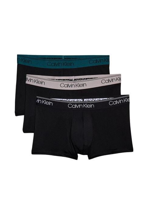CALVIN KLEIN CK 3 Boxer b- schwarz, aschgrau, mediterran wbs - Herrenslip