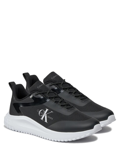 CALVIN KLEIN CK JEANS Laufschuhe schwarz/hellweiß - Herrenschuhe