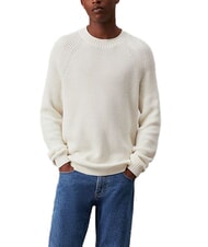 CALVIN KLEIN CK JEANS Gerippter Rundhalspullover - Herrenpullover