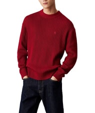 CALVIN KLEIN CK JEANS Pullover mit Rundhalsausschnitt und normaler Passform - Herrenpullover