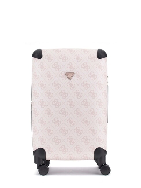 GUESS BERTA 22 Mittlerer Trolley Rosenwasser-Logo - Harte Trolleys