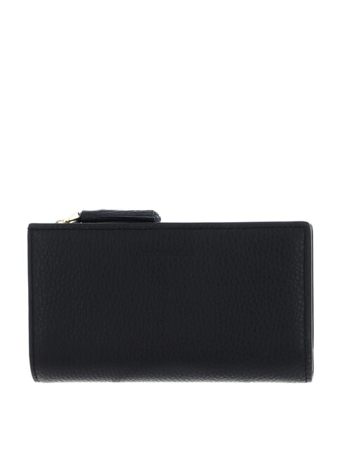 COCCINELLE TASSEL Geldbörse aus gehämmertem Leder Schwarz - Brieftaschen Damen