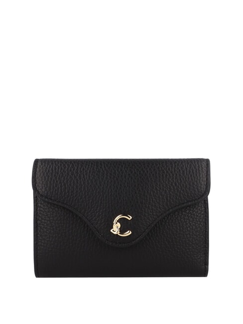 COCCINELLE C-ME Mittelgroße Brieftasche aus Leder Schwarz - Brieftaschen Damen