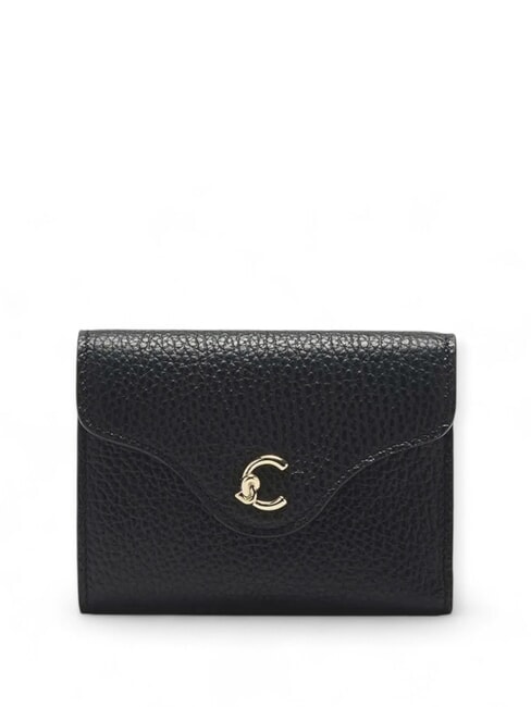 COCCINELLE C-ME  Kleine Lederbrieftasche Schwarz - Brieftaschen Damen