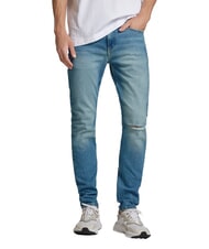 CALVIN KLEIN CK JEANS Slim Fit Jeans mit Rissen Denim - Herrenjeans - 1