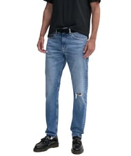 CALVIN KLEIN CK JEANS Slim Taper Fit Jeans mit hoher Taille - Herrenjeans
