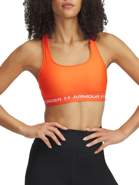 UNDER ARMOUR CROSSBACK MID Sport-BH Feuer - BHs Damen