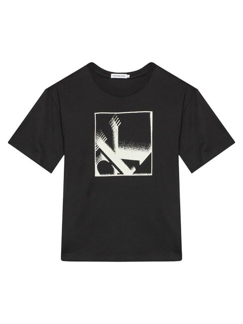 CALVIN KLEIN CK KIDS Kurzärmliges Baumwoll-T-Shirt mit Aufdruck ck schwarz - Kinder-T-Shirt