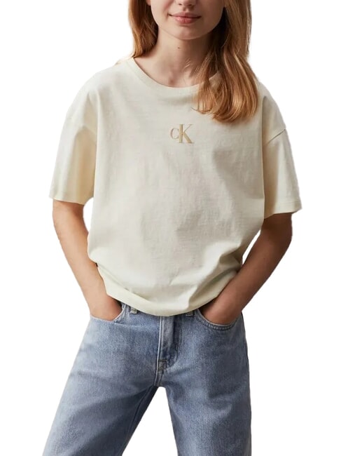 CALVIN KLEIN CK KIDS Kurzärmeliges Baumwoll-T-Shirt Nachglühen - Kinder-T-Shirt