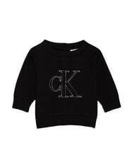 CALVIN KLEIN CK KIDS Rundhalspullover f&uuml;r Neugeborene ck schwarz - Strampler und Baby-Outfits - 1